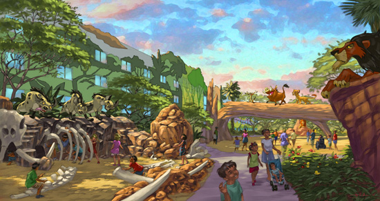 Artist Rendering of 'The Lion King' Area at Disney's Art of Animation Resort