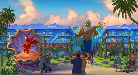 Artist Rendering of 'The Little Mermaid' Area at Disney's Art of Animation Resort