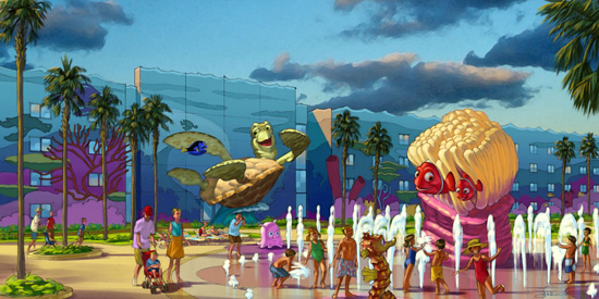 Artist Rendering of the 'Finding Nemo' Area at Disney's Art of Animation Resort